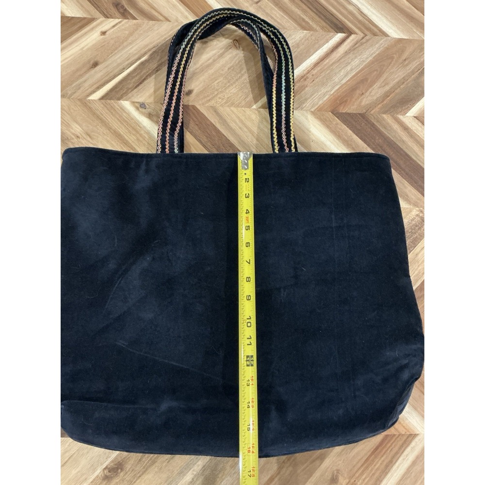 A&P Denim La Jolla‎ Tote Navy Blue Velvet - Picture 4 of 7